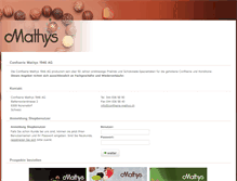 Tablet Screenshot of confiserie-mathys.ch